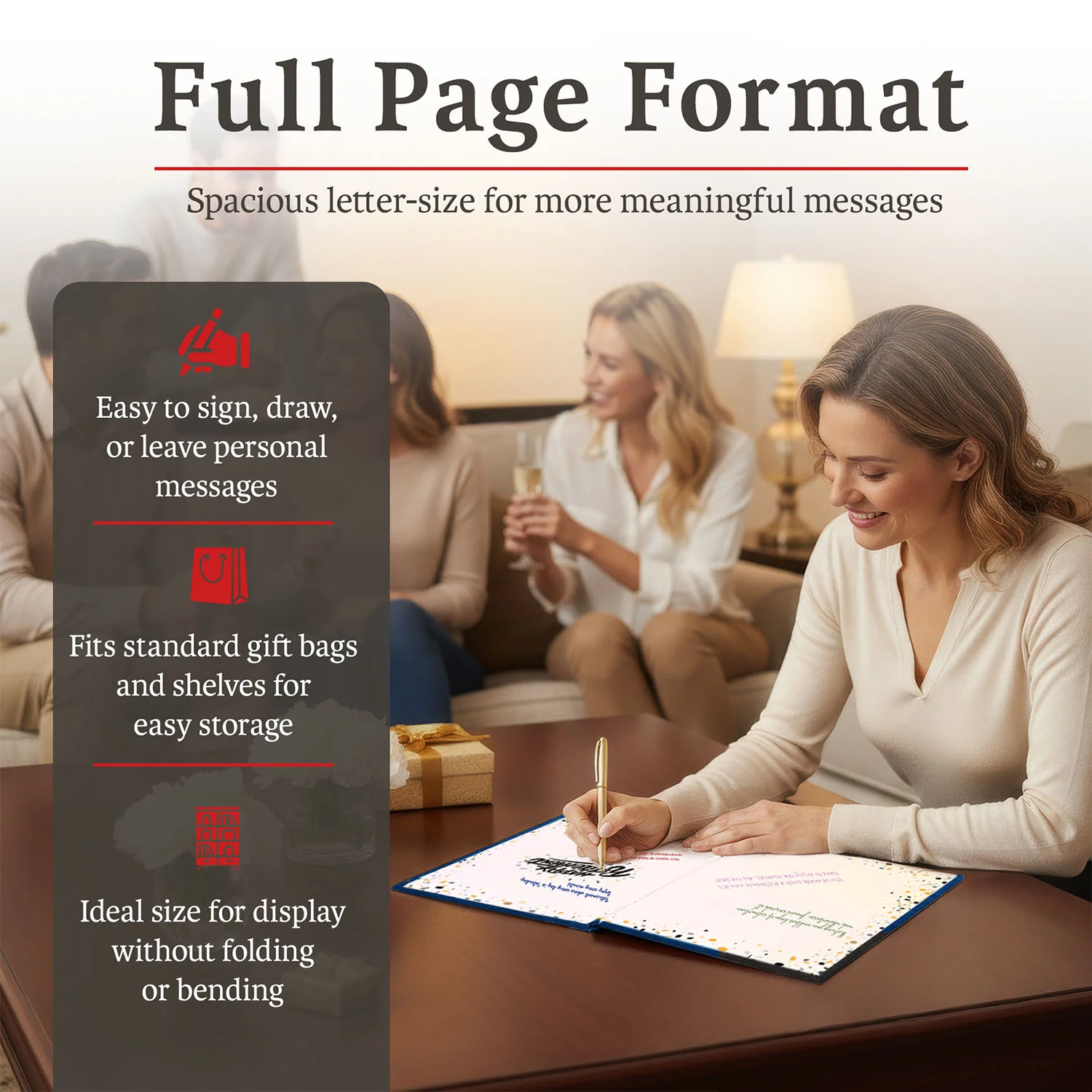 Retirement Guestbook (DARK BLUE)